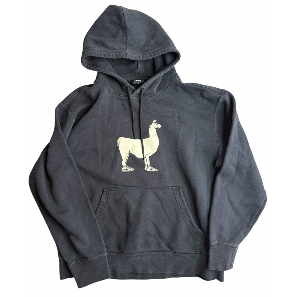 Nike‎ SB Hoodie Black Graphic Pullover Skate Medium Fleece